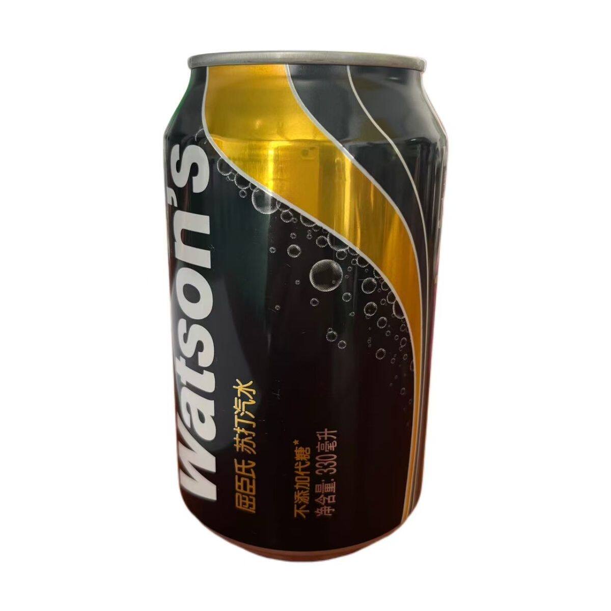 屈臣氏苏打水原味调酒降酸气泡水330ml*24罐正品