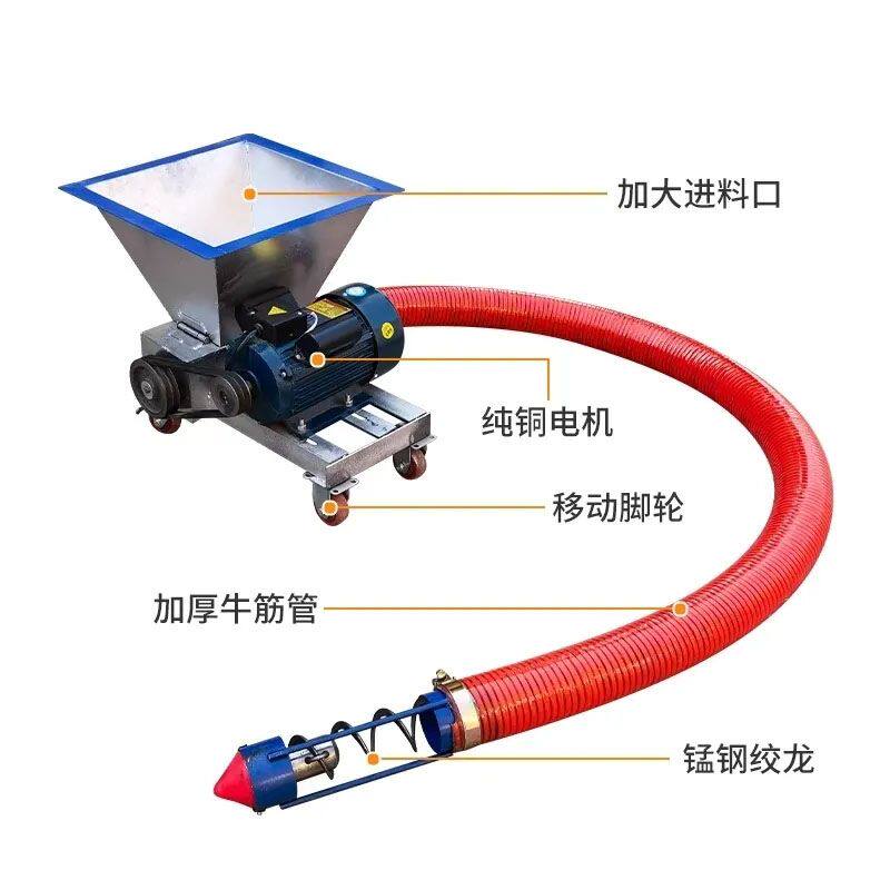反推吸粮机螺旋绞龙小型车载抽粮机玉米稻谷颗粒软管上谷机家商用