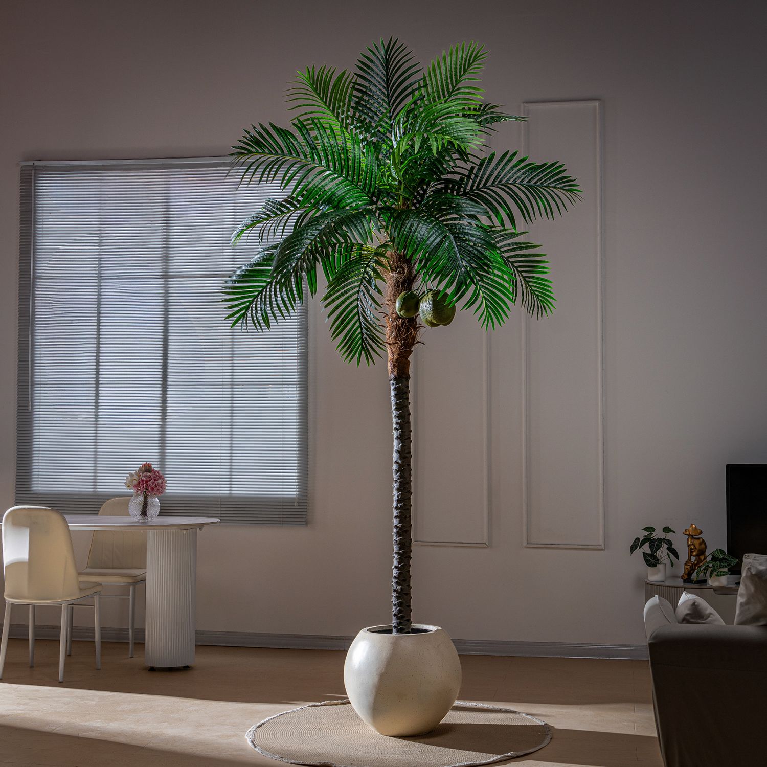 大型仿真椰子树摆件户外热带风散尾葵仿生绿植假树盆栽造景装饰