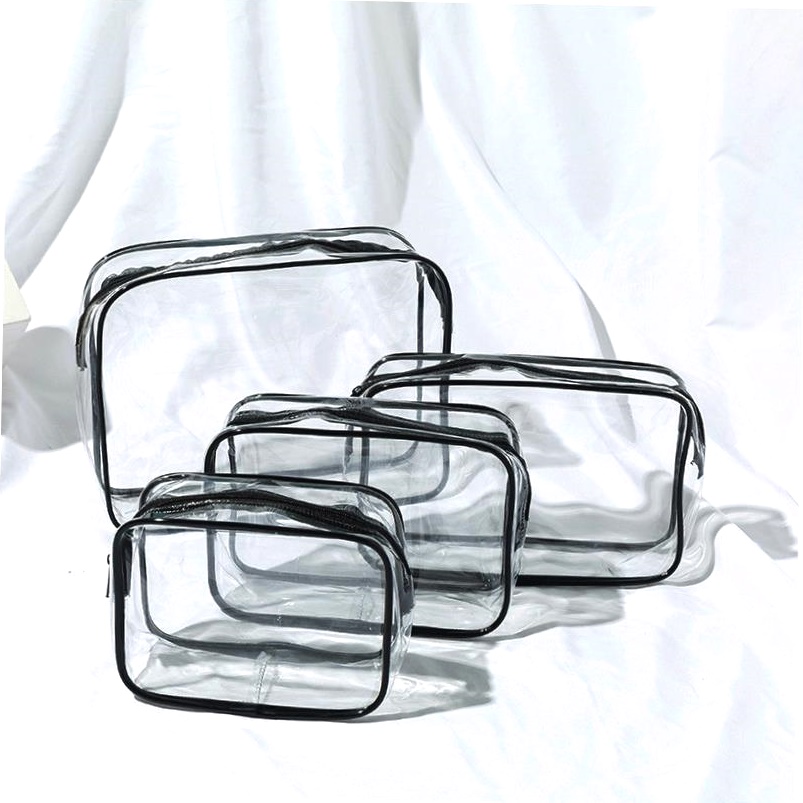 PU Travel Storage Bag Cosmetic Makeup Washbag Clear Handbag