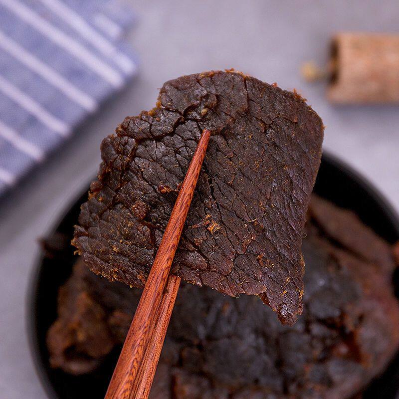 净含量500g浙佳牛湖岭牛肉干特产零食小吃桶装正宗休闲即食风干零
