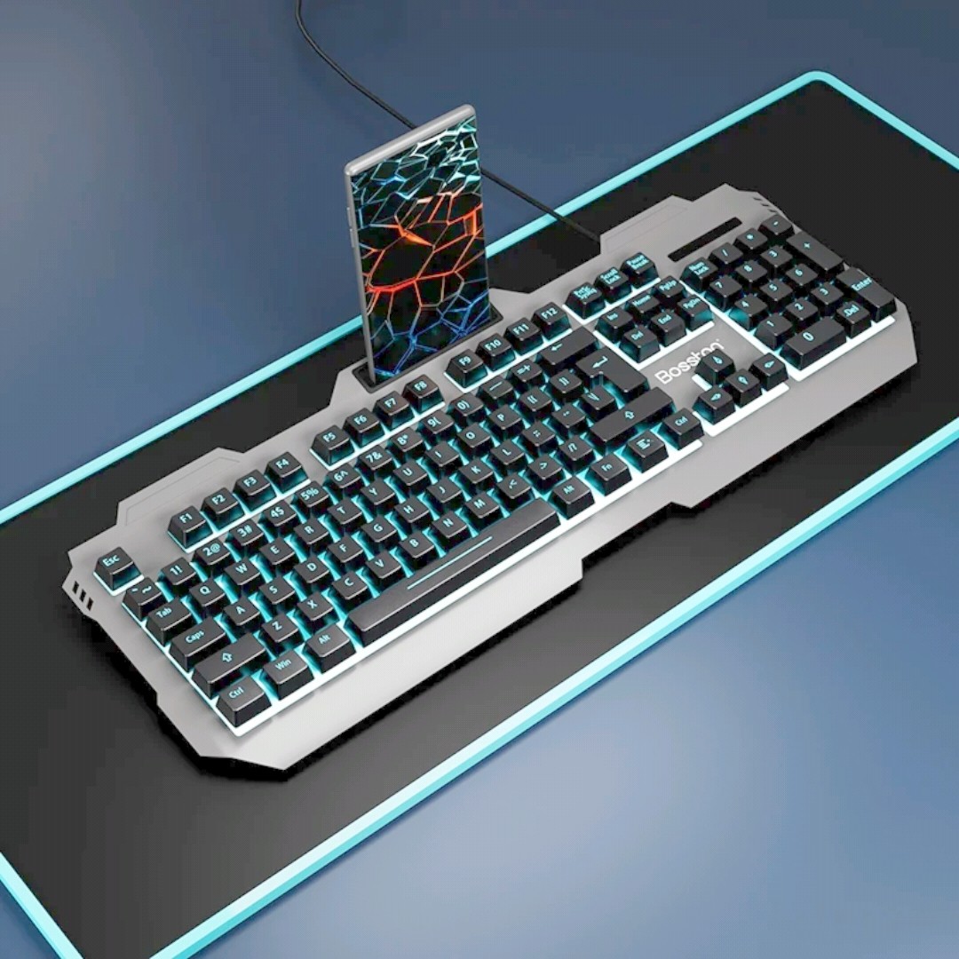 机械手感键盘鼠标套装有线家用电竞键鼠吃鸡办公台式电脑笔记本用