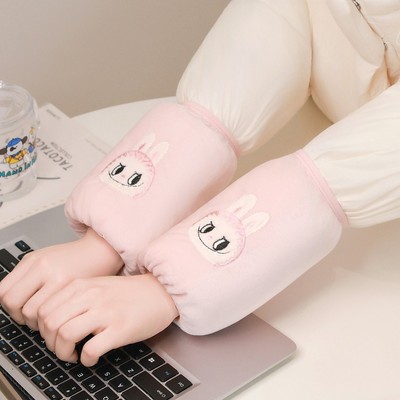 学生可爱耐脏袖套拉布布卡通男生防污袖头女生护袖耐脏套袖羽绒服