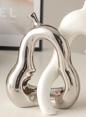 北欧抽象艺术装饰陶瓷创意花瓶客厅摆件轻奢家居饰品花装饰品摆设