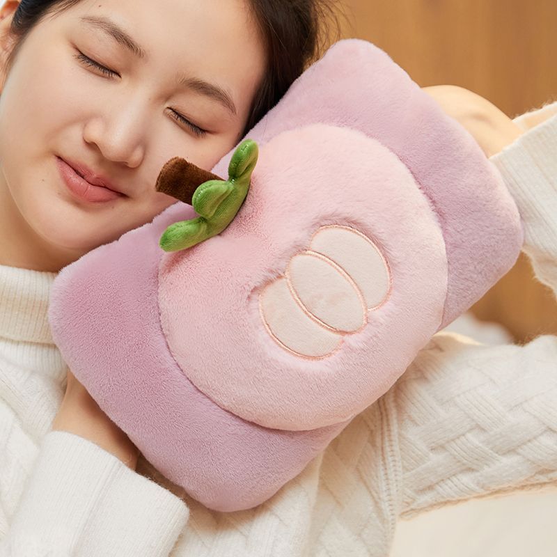 新款卡通国标电热水袋充电式加厚防爆暖手宝注水暖水袋电暖宫毛绒