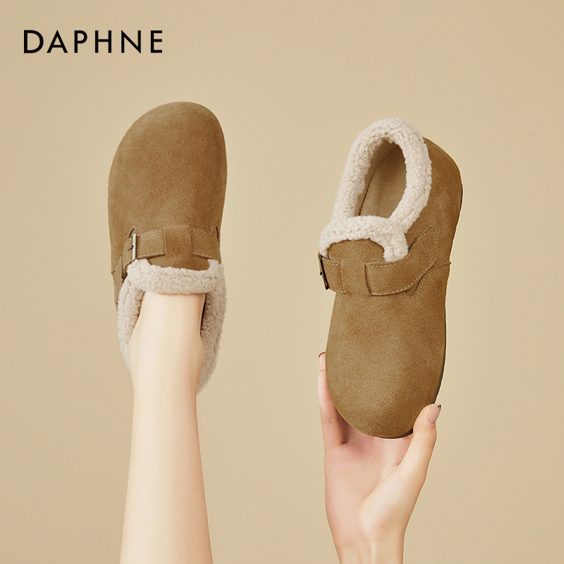 达芙妮官方旗舰店厚底勃肯鞋女