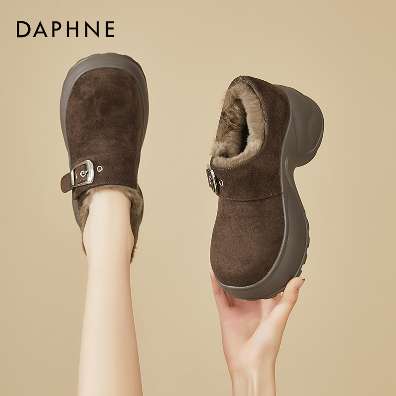 达芙妮官方旗舰店厚底勃肯鞋女