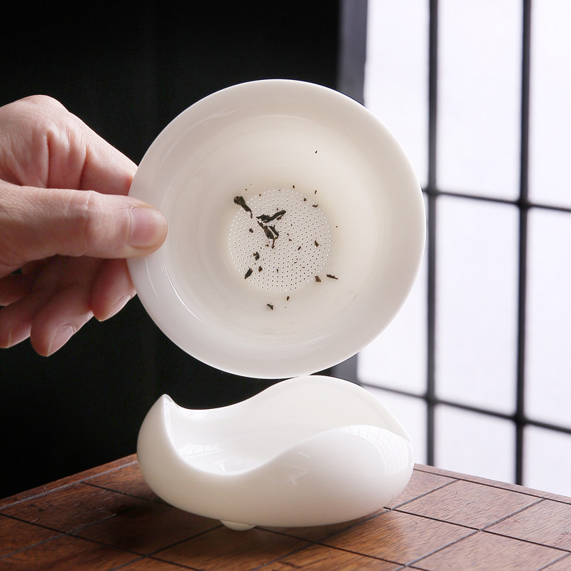 茶瓷汇全瓷茶漏茶滤茶叶过滤