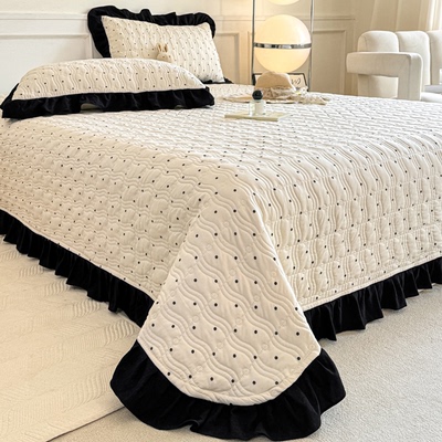 全棉水洗棉夹棉床盖床单