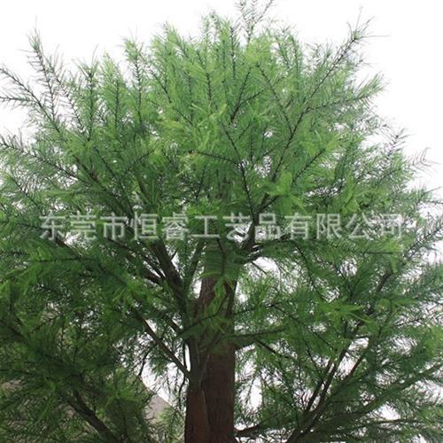 生态园林绿树仿真杉树假树玻璃钢人造杉树东莞厂家定做工程绿化树