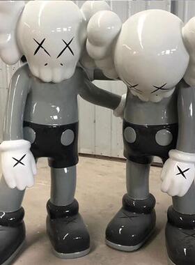 KWAS大型卡通玻璃钢雕塑商场美陈网红公仔户外商业广场人物大摆件