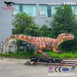 节日节庆引流利器仿真恐龙角鼻龙模型机械电动会动会叫工厂价.