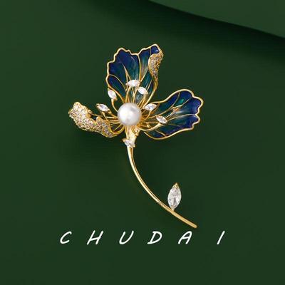 鸢尾花胸针秋季新款胸针