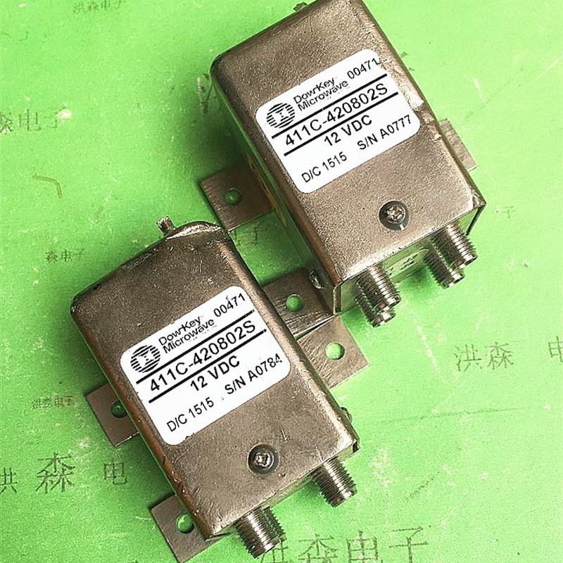 411c-420802s 12v dc-18ghz sma 双刀双掷射频同轴开关