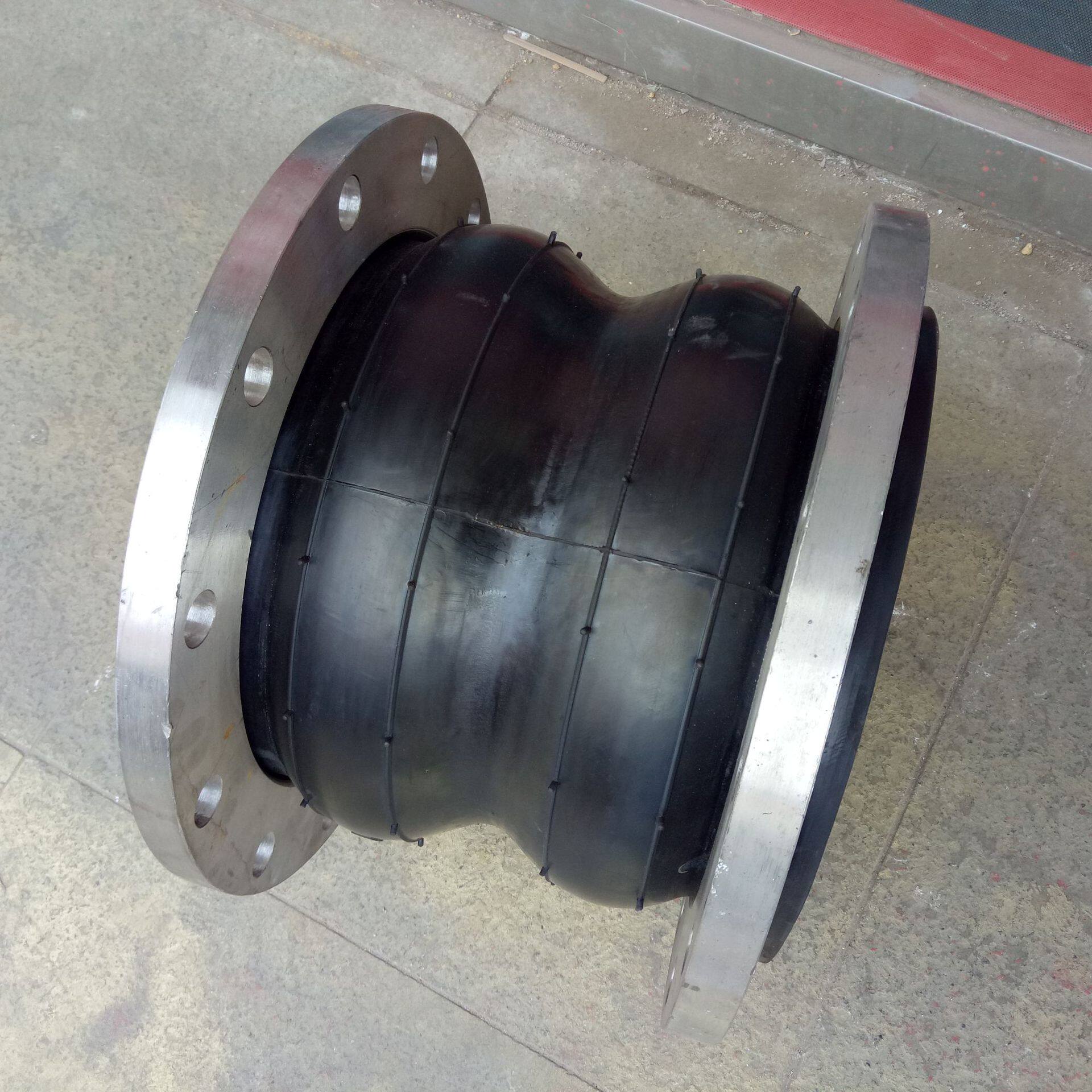 橡胶柔性膨胀节大口径翻边橡胶软连接kxt可曲挠橡胶软接头