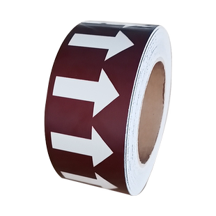 管道标识贴牌贴纸国标反光膜消防化工流向箭头指示贴色环消防管路标示压缩空气蒸汽喷淋氧气不干胶标签自来水