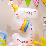 Свежий брендовый белый цифровой воздушный шар, детское вечернее платье