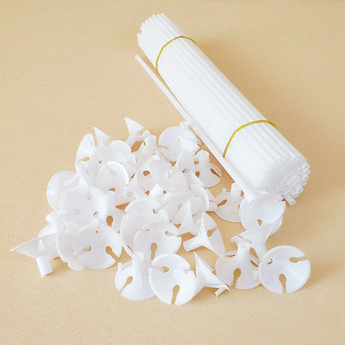 30cm/公分乳胶气球配件白色拖杆