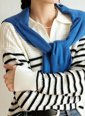 miss fantasy 条纹POLO毛衫FCE3WST055