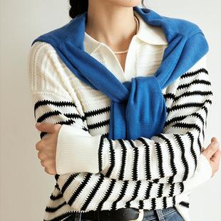 FCE3WST055 条纹POLO毛衫 miss fantasy