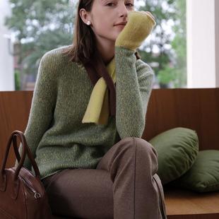 FCE4CST035 邓肯羊绒拼色套头毛衫 miss fantasy