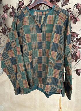 小红分享-古蘭木-早秋款拼色宽松套头上衣3062