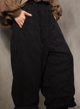 衣路-39090新款全松紧抽绳男女同款棉裤（长97围135）