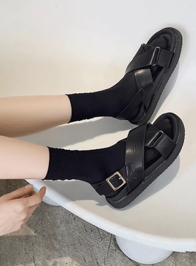 白色袜子女夏款冰冰袜夏季薄款日系堆堆袜黑色中筒袜冰丝夏天网红