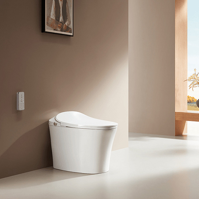 智能马桶一体坐便器全自动感应冲水按摩洗零压脚感泡沫盾家用小户