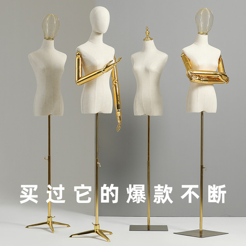 服装店女模特道具女装试衣服婚纱假人模型半身架子全身展示架人体