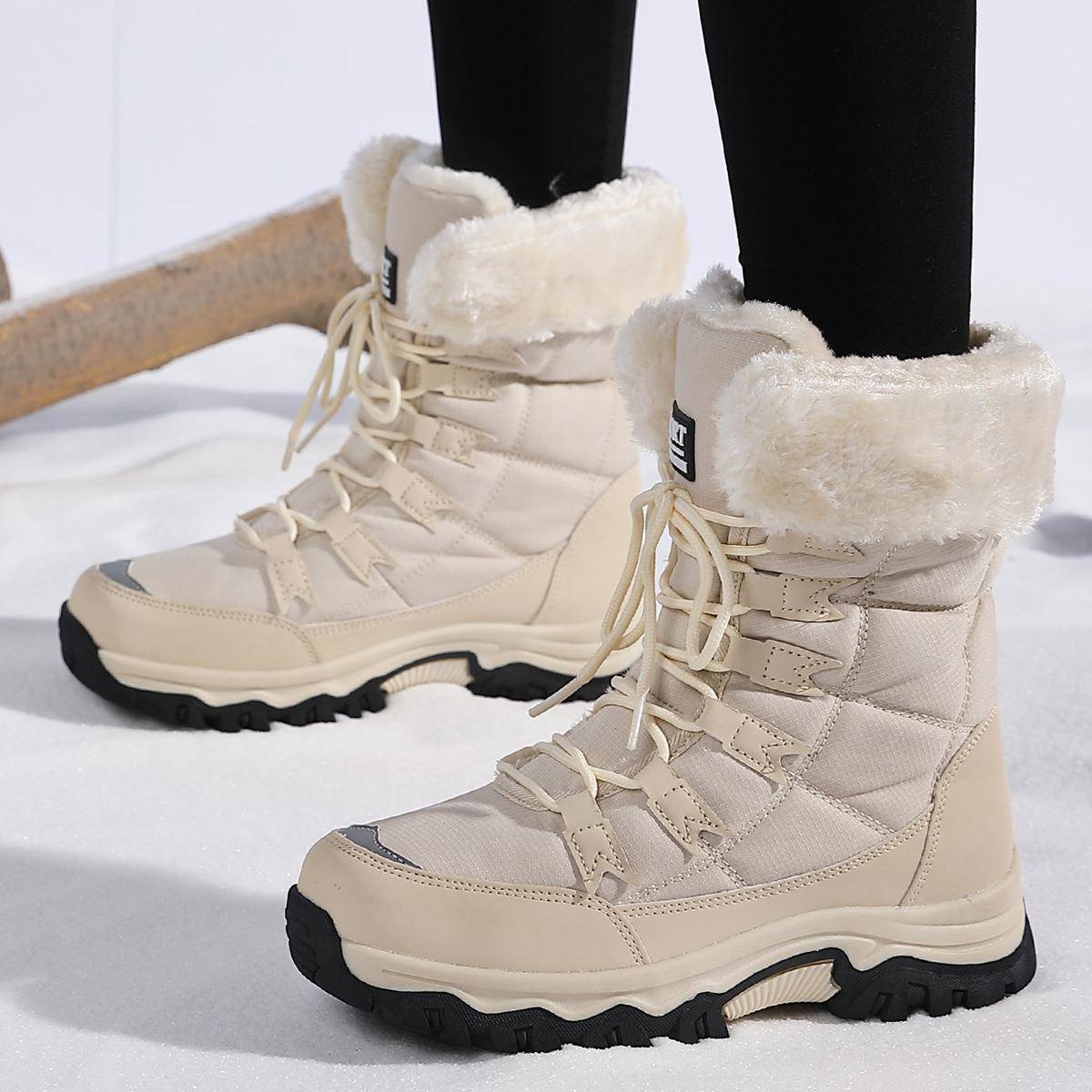 Women's Winter Snow Boots Waterproof Lightweight Warm Faux