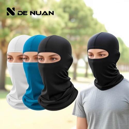 Unisex 3-Hole Full Face Balaclava Thin Breathable Mask for