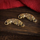 2026貔貅配饰黄铜复古钥匙扣配件吊坠纯铜复古招财转运镇宅实心