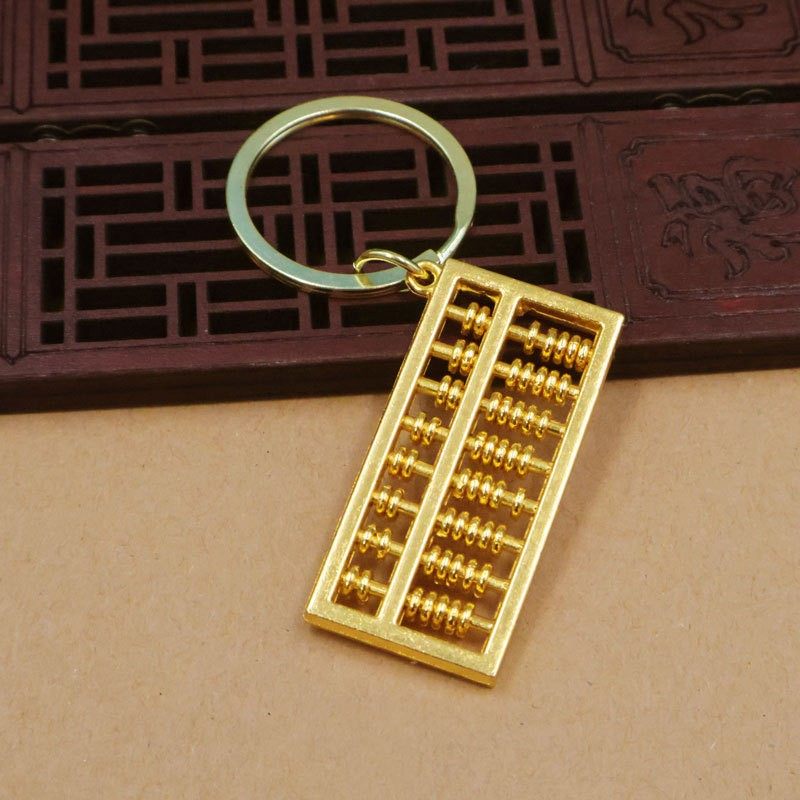 2026算盘钥匙扣活动算盘挂件小吊坠葫芦汽车钥匙链挂饰品男女士小
