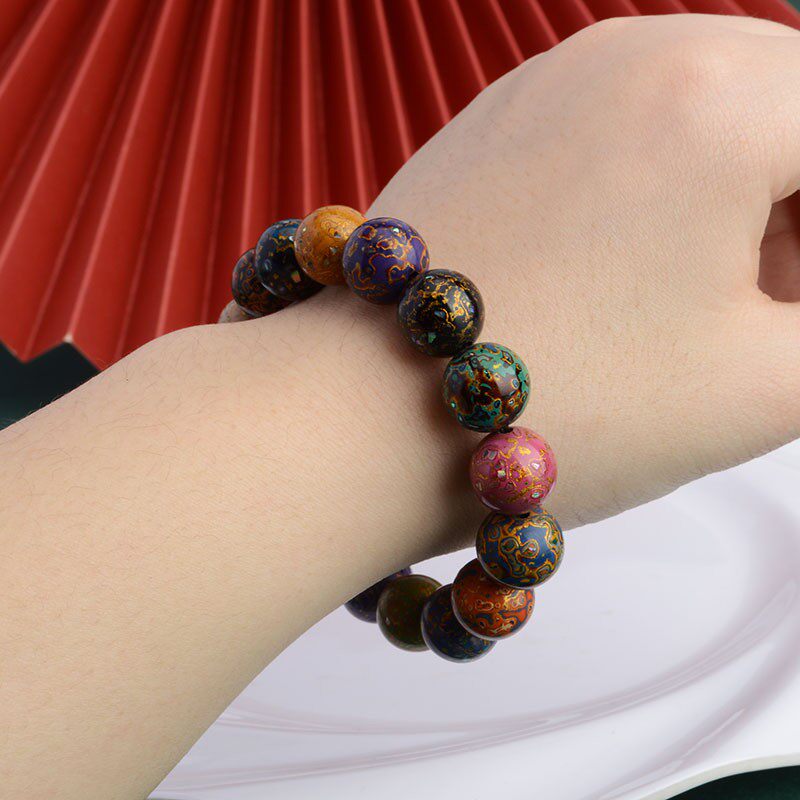 2026大漆手串男女士手链饰品首饰单珠20mm非遗手工艺品文玩配饰品