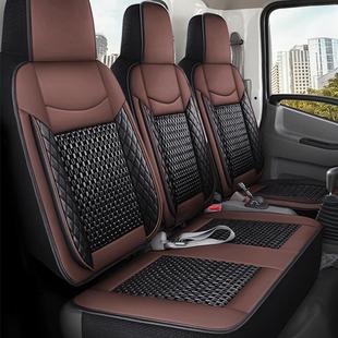 福特新全顺皮革座套新款 江铃特顺3座6座新时代v348全顺汽车坐垫套