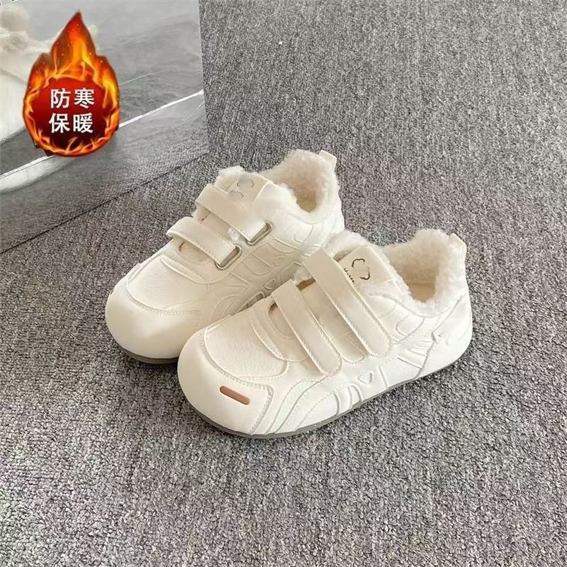 冬季加绒保暖德训鞋女2025新款复古二棉鞋百搭时尚小白鞋板鞋,女鞋,棉鞋,淘宝优惠券,粉丝福利购,淘宝优惠卷