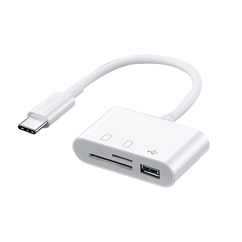 三合一读卡器sd卡适用华为手机索尼佳能康相机内存卡OTG转换器typec直转TF卡记录仪usb口安卓2.0高速传输读取