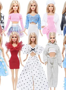 30厘米比肯娃衣时装礼服运动服裙子换装服饰公主达人超模FR娃娃布