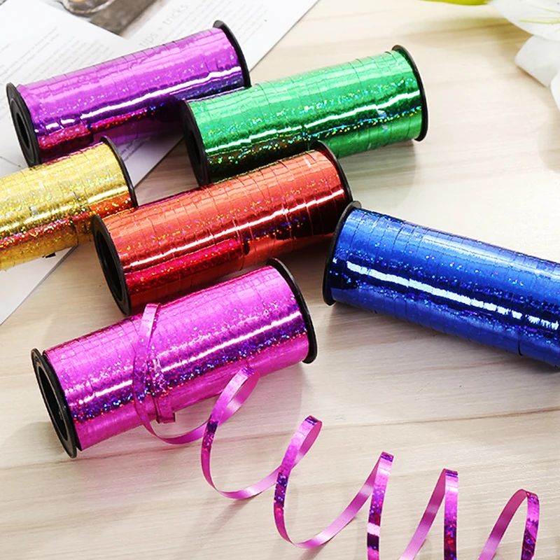 100yards 4mm Metallic Ribbon christmas decoration Birthday