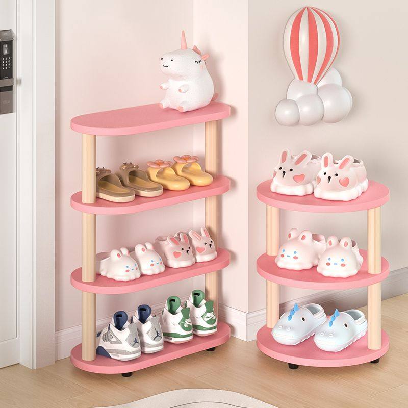 儿童鞋架宝宝专用门口小型鞋柜极窄可爱粉色婴幼小朋友鞋子收纳架,住宅家具,鞋架,淘宝优惠券,粉丝福利购,淘宝优惠卷