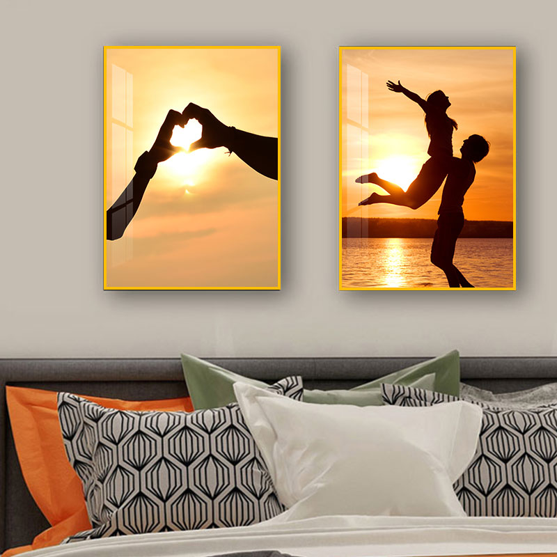 卧室情侣装饰画温馨浪漫人物玄关壁挂画酒店宾馆房间沙发艺术墙画