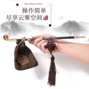 烟斗cos道具烟杆长杆旱烟袋铜锅手工男士烟枪拍摄传统