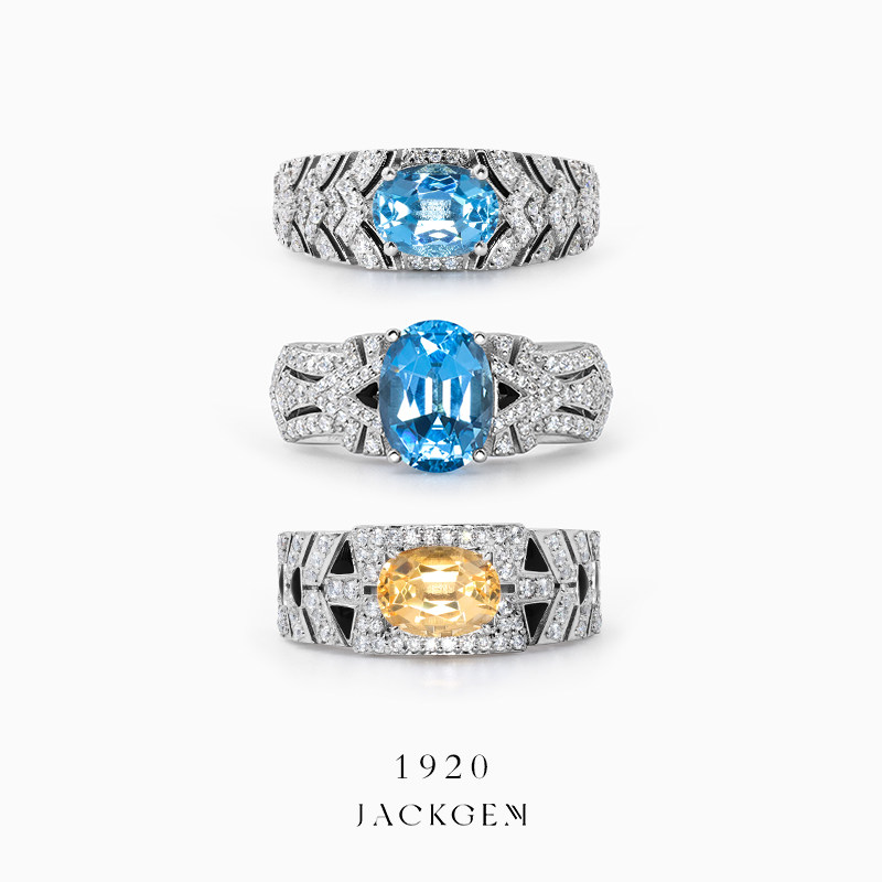 【1920】原创宝石戒指女轻奢高级感巨好看的戒指小众精致戒指女1L