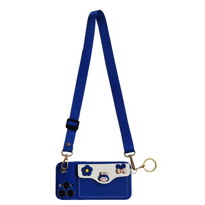 适用于华为荣耀可爱斜挎零钱包壳