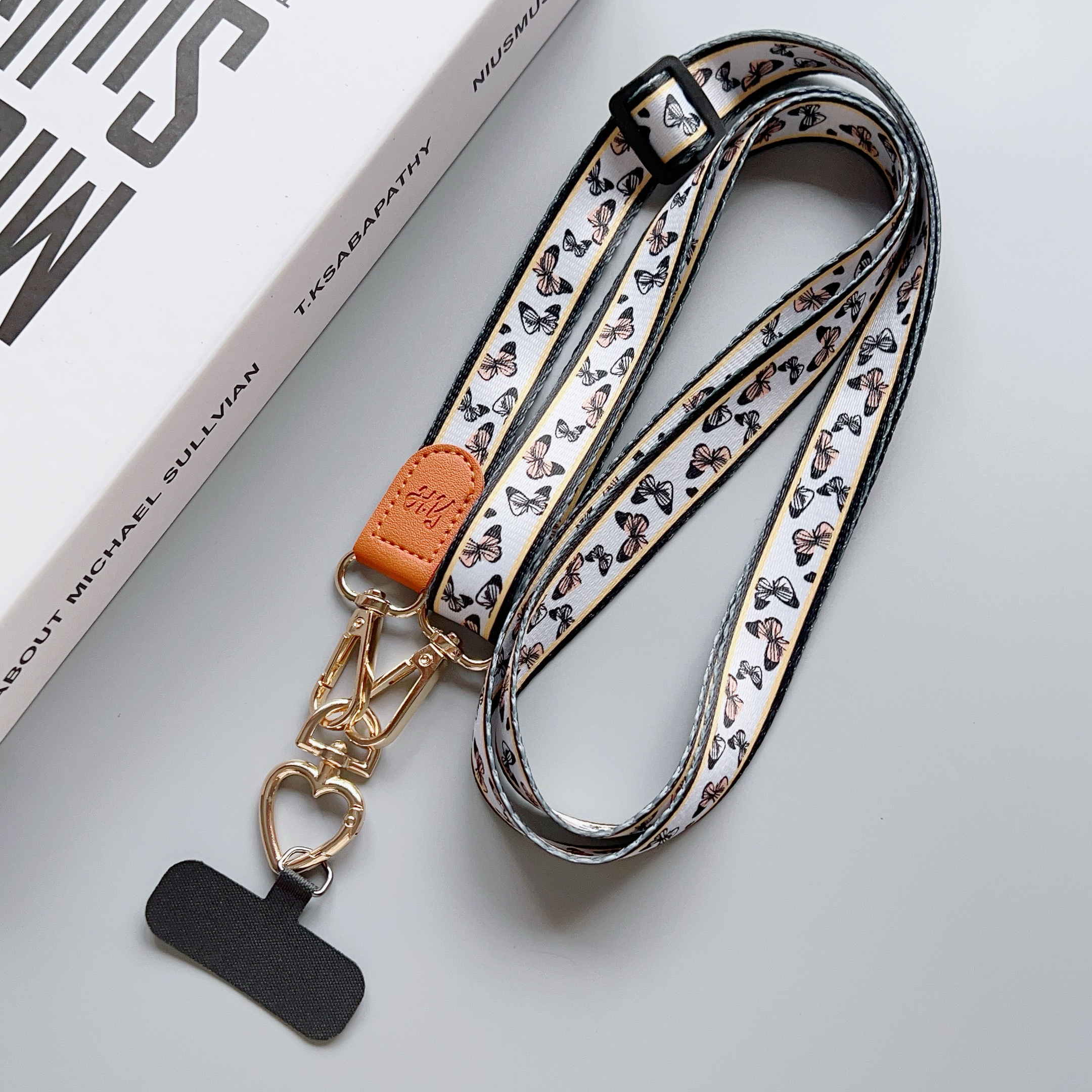 复古国风手机挂绳宽版斜挎背带