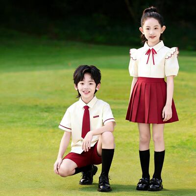 六一儿童合唱演出服中小学生诗歌朗诵歌唱祖国表演服装幼儿园班服