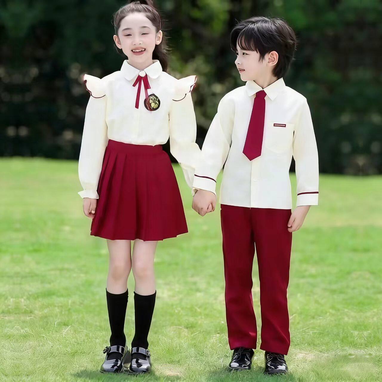 新款元旦儿童合唱朗诵表演服
