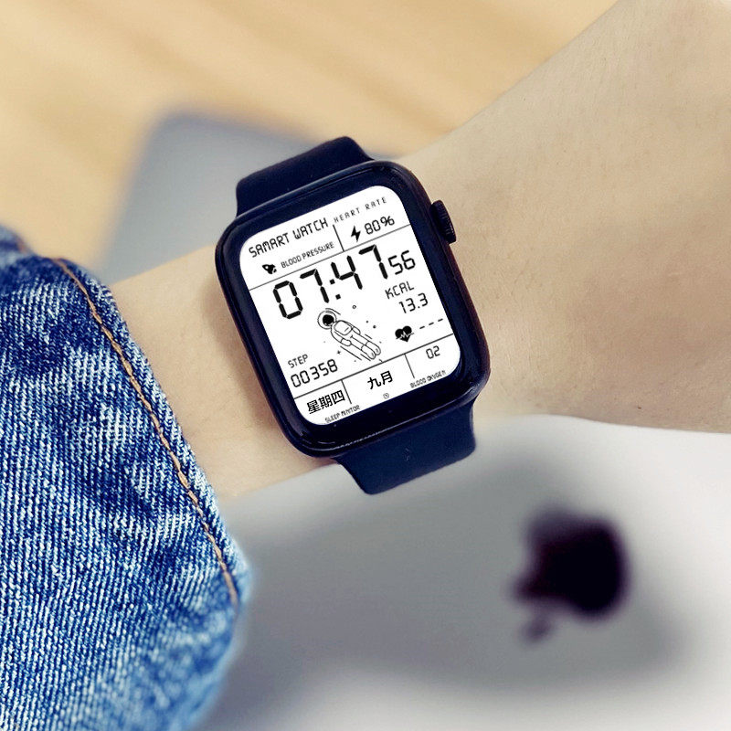 华强北s7s6黑科技智能手表男女运动太空人watch电子表DT100promax