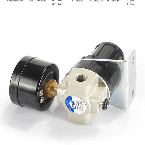 新款气动减压阀气源处理器SDR200-08-1空压机调压阀SDA100-06包邮